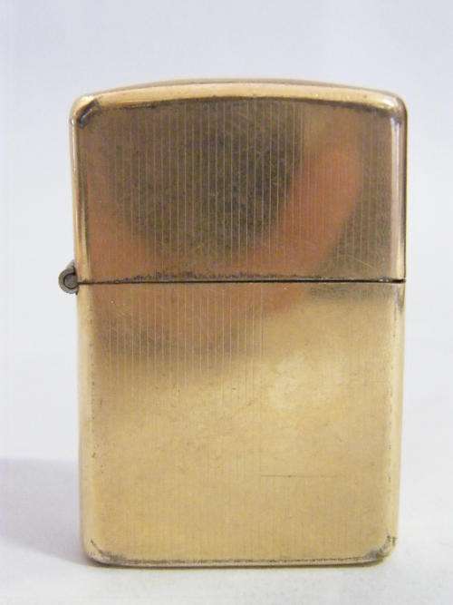 Zippo - Gold filled - Fuel Flint pocket lighter - 5 x 3cm - as per scan