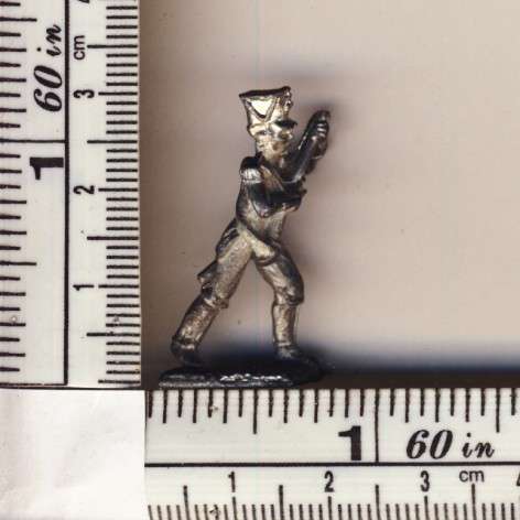 White metal Flag holder - flag missing as per scan
