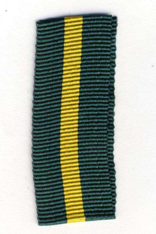 Territorial Force Efficiency miniature medal ribbon - 9cm