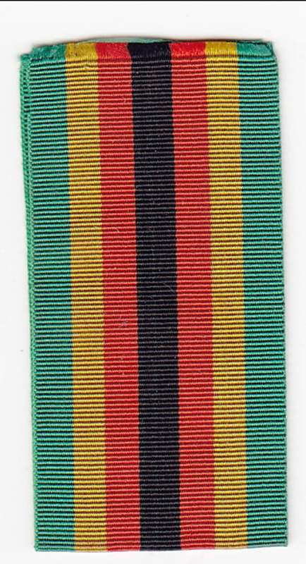 Zimbabwe Independence medal ribbon - 15cm