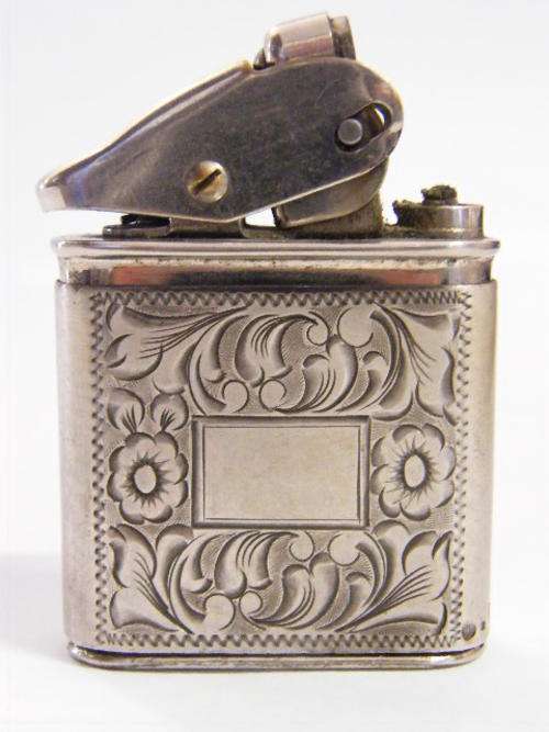 TOP ITEM Kablo silver - Fuel / Flint Pocket lighter  - 5 x 3.5cm - @@@ Crazy R1 Start