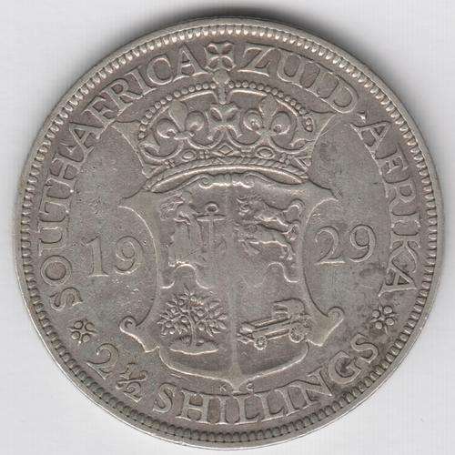 1929 SA Union 2 1/2 shilling half crown - as per photo