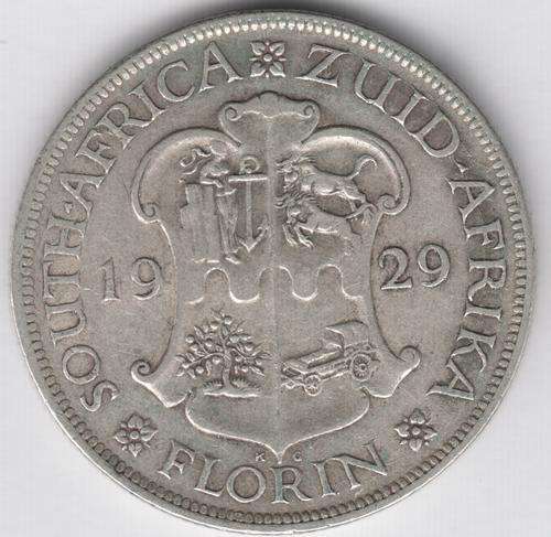 1929 SA Union 2 shilling florin - as per photo