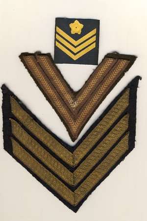 Lot of 3 Rank  insignia as per scan