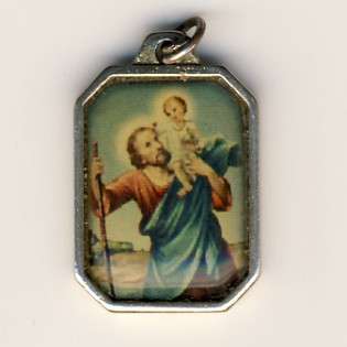 St Christopher colour pendant