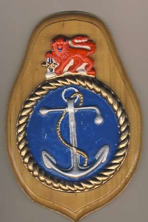 Ship's badge  Dockyard Police 14x10cm as per scan