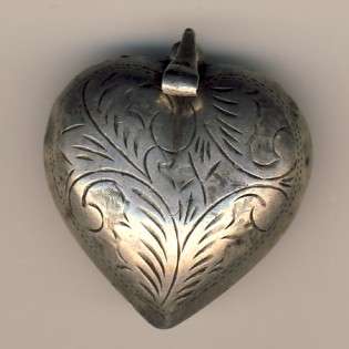 Silver heart pendant