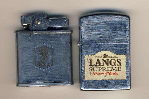 Lot of 2 Lighter as per scan - One with Royal Crown and one Zippo type
