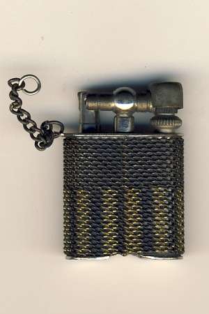 Small old lighter WW2 with safety chain - inscribed "Made in occupied Japan"