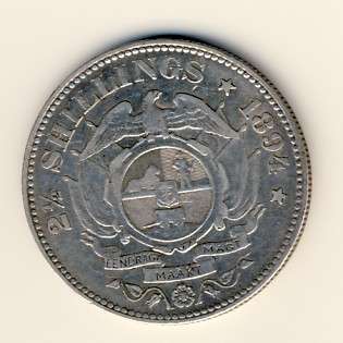 ZAR 1894 Kruger half crown aVF @@@ Crazy R1 Start