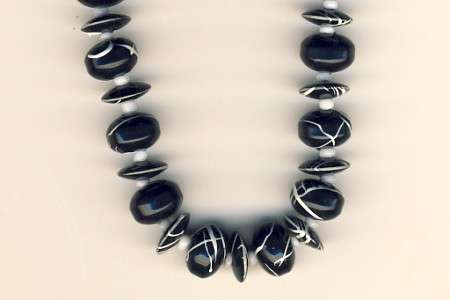 Black & White costume necklace as per scan