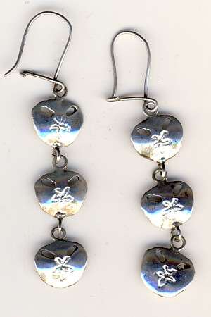 Sterling silver earrings as per scan