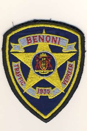 Benoni Traffic Police - cloth badge as per scan
