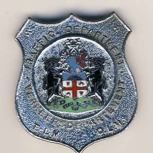 East London Traffic Department shield as per scan
