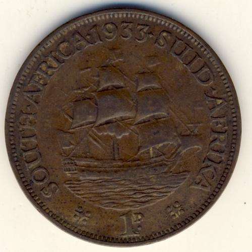 SAU Bronze 1933 Scarce penny @@@ Crazy R1 Start