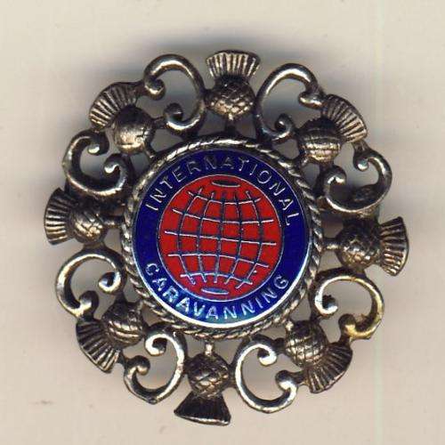 International Caravanning Scottish brooch