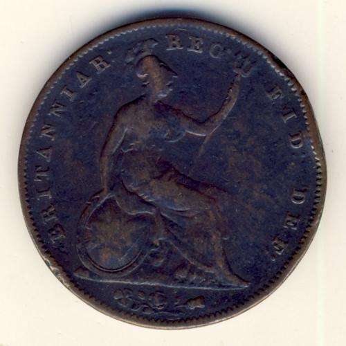 Great Britain 1856 One penny - scarce, but well used