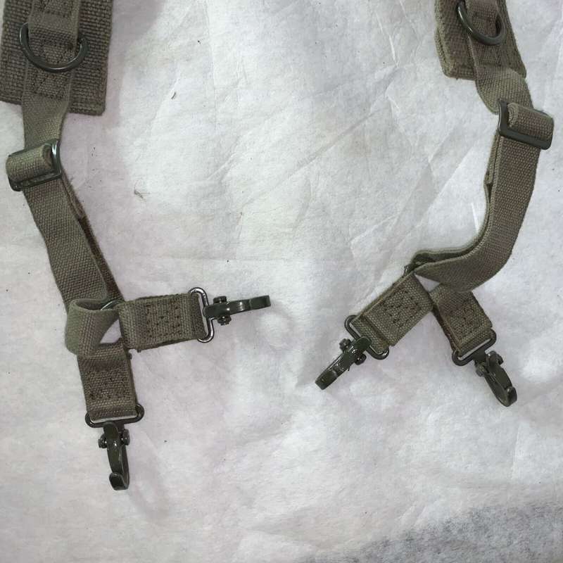 1991 South African SADF Pattern 70 Rucksack Web Gear Kidney Pouches Belt Suspenders