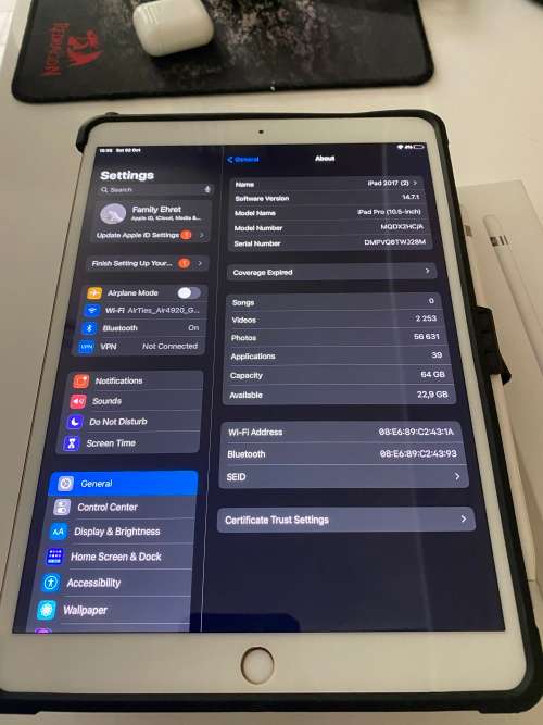 APPLE IPAD PRO 10.5` 2017 64GB WIFI GOLD