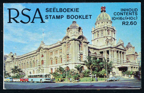 South Africa Stamp Booklet - 1987 - Charity - R2.60 booklet complete - unhinged mint . SACC 635 .