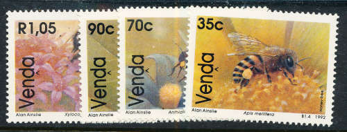 Venda - 1992 - Bees - set of 4 - mint unhinged  SACC 238-241