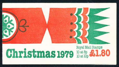 Great Britain Stamp Booklets - 1979 - Christmas £1-80 booklet - unhinged mint . SG FX-2 .