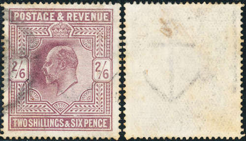 Great Britain - 1902 - 10 - Edw 7 - 2s 6d dull purple fine used . SG 262 .