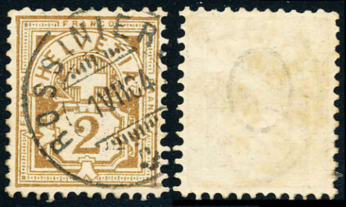 Switzerland - 1882-99 - 2c Olive-bistre fine used . SG 126A .