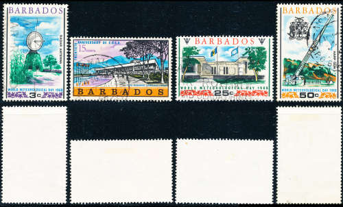 Barbados - 1968 - Economic Commission and Metorogical Day - fine used . 371 - 374 .