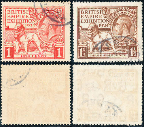 Great Britain - 1924 - Empire Exhibition - set of 2 fine used . 430 - 431 .