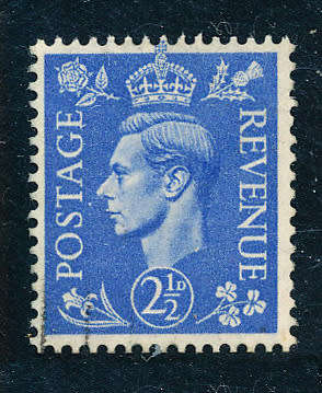 Great Britain - 1941 - 42 - Geo VI - 2½d light ultra wmk inverted fine used . 489 fw.