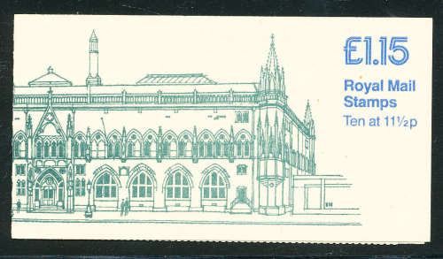 Great Britain Stamp Booklets - 1981 - Nation Museum Scotland - £1-15 booklet `B` pane . FI - 4b .
