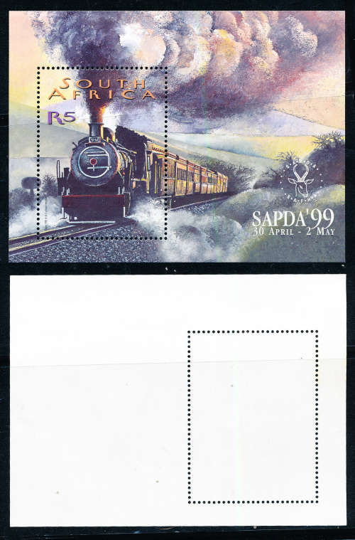 South Africa - 1999 - SADPA - m/sheet (Steam Train) mint unhigned . SACC 1195 .