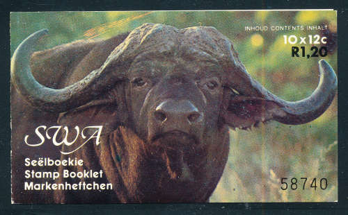 South West Africa - 1986 - 2nd Dec booklet R1-20 booklet complete mint unhinged . SACC 458 .