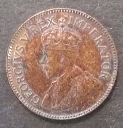 South Africa - 1924 - ¼d farthing copper coin fine appearance ungraded . (Q5018) .