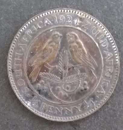 South Africa - 1924 - ¼d farthing copper coin fine appearance ungraded . (Q5018) .