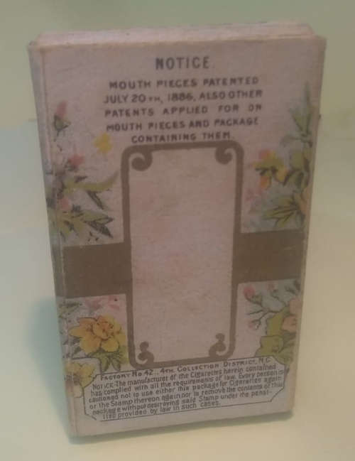 Cigarettes - 1890`s Antique Duke Cameo Cigarette Pack with contents. Very Scarce . So fine.