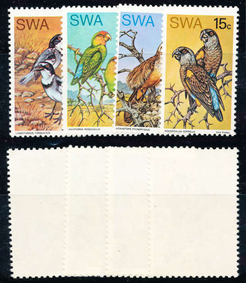 South West Africa -1971 - Rare birds set of 4 unmounted mint.