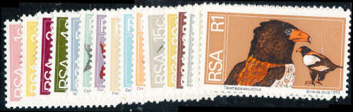 South Africa - 1974 - 2nd Defins - set of 16 mint unhinged . SG 359-374 .