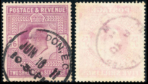 Great Britain - 1911-13 - Edw 7 - 2s 6d dull reddish-purple fine used London parcel pmk . SG 316 .