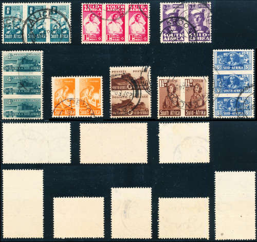 South Africa - 1941 - 1942 - Small War - set of 8 units fine used . SACC 95-102 .