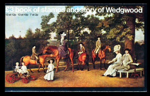 Great Britain Stamp Booklets - 1980 - £3 The Story of Wedgewood prestige booklet complete . DX - 2 .
