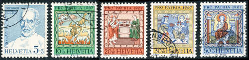 Switzerland - 1967 - Pro Patria - set of 5 fine used . SG 746-750 .