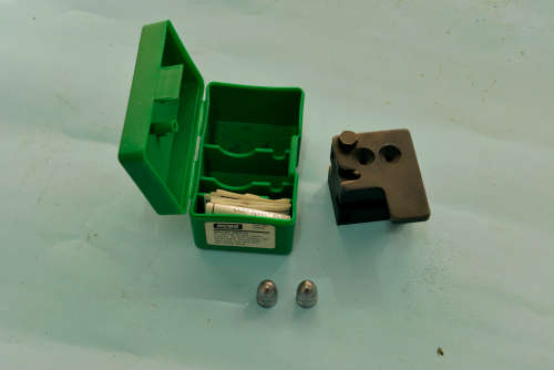 RCBS - 2 cavity .45 bullet mould 230 grain round nose for ACP auto P/N 82048 fine used condition .