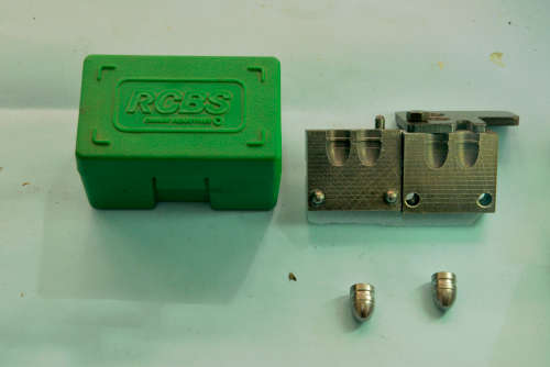 RCBS - 2 cavity .45 bullet mould 230 grain round nose for ACP auto P/N 82048 fine used condition .
