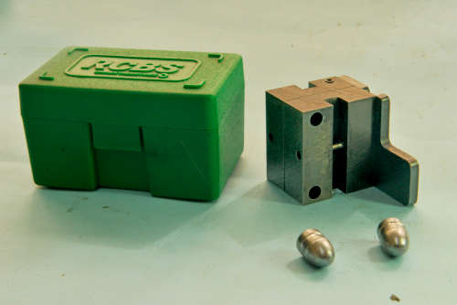 RCBS - 2 cavity .45 bullet mould 230 grain round nose for ACP auto P/N 82048 fine used condition .