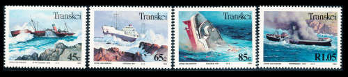 Transkei - 1994 - Shipwrecks - set of 4 mint unhinged . SACC 318-321 .