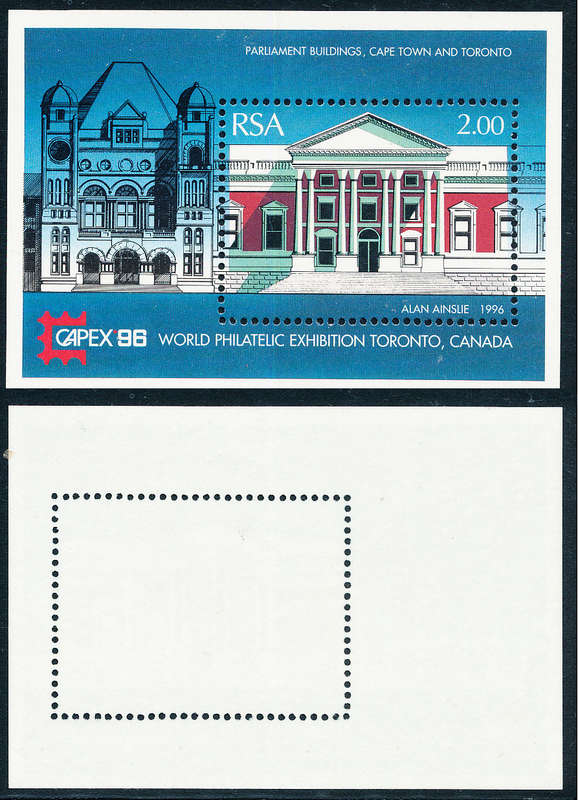 South Africa - 1996 - (Capex 96) - m/sheet mint unhinged . SACC 954 .