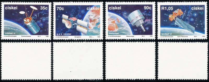 Ciskei - 1992 - Space Year - set of 4 mint unhinged . SACC 216-219 .
