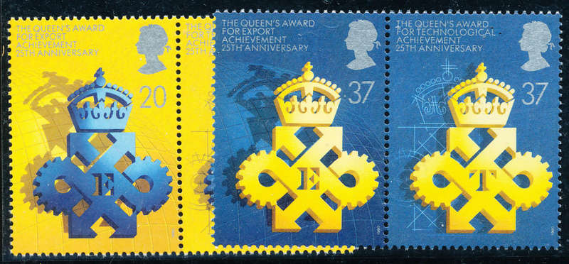 Great Britain - 1990 - Queens Awards - set of 4 mint unhinged . SG 1497-1500 .
